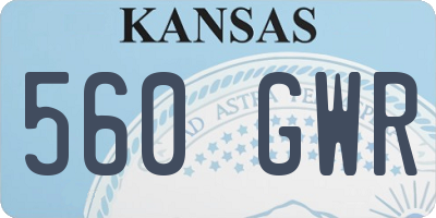KS license plate 560GWR