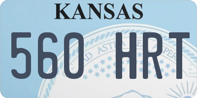 KS license plate 560HRT
