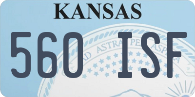 KS license plate 560ISF