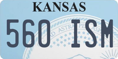 KS license plate 560ISM