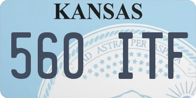 KS license plate 560ITF