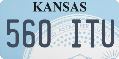 KS license plate 560ITU