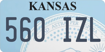 KS license plate 560IZL