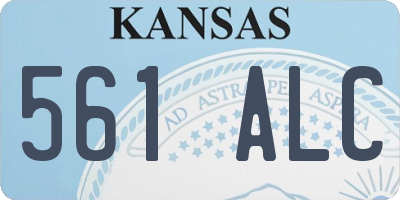 KS license plate 561ALC