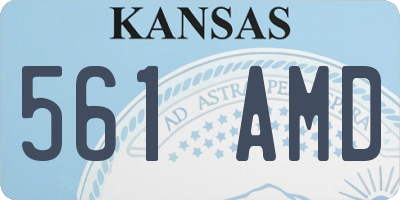 KS license plate 561AMD