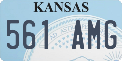 KS license plate 561AMG