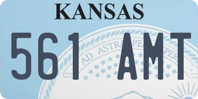 KS license plate 561AMT