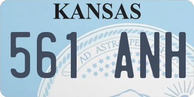 KS license plate 561ANH