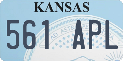 KS license plate 561APL