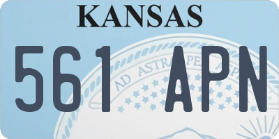 KS license plate 561APN