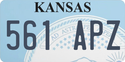 KS license plate 561APZ