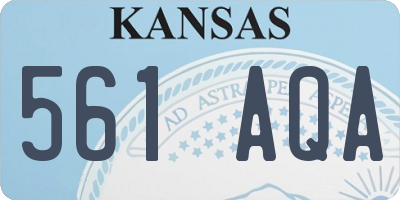 KS license plate 561AQA