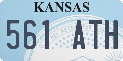 KS license plate 561ATH