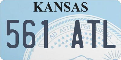KS license plate 561ATL