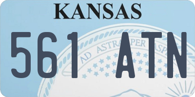 KS license plate 561ATN