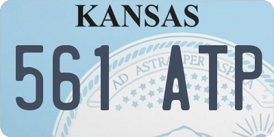KS license plate 561ATP