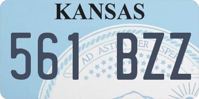 KS license plate 561BZZ