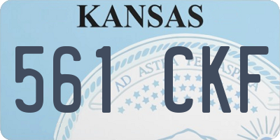KS license plate 561CKF