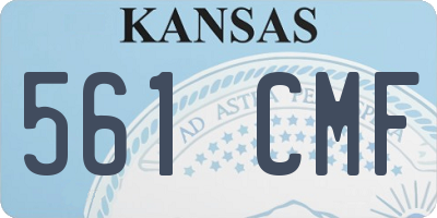KS license plate 561CMF
