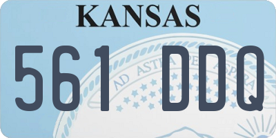 KS license plate 561DDQ