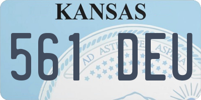 KS license plate 561DEU