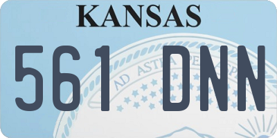KS license plate 561DNN