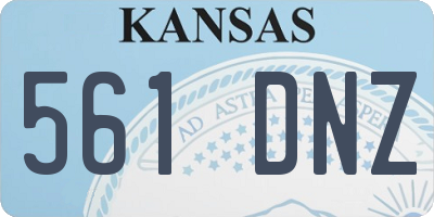 KS license plate 561DNZ