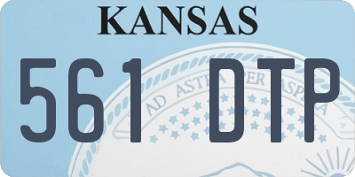 KS license plate 561DTP