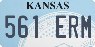 KS license plate 561ERM