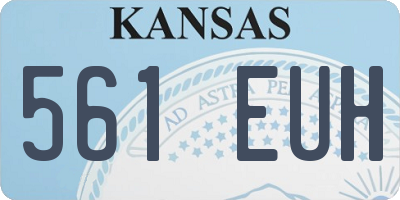 KS license plate 561EUH