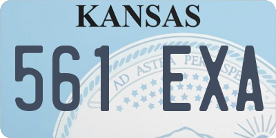 KS license plate 561EXA