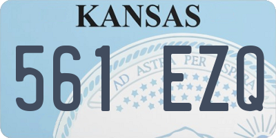 KS license plate 561EZQ
