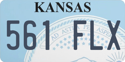 KS license plate 561FLX