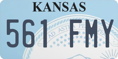 KS license plate 561FMY