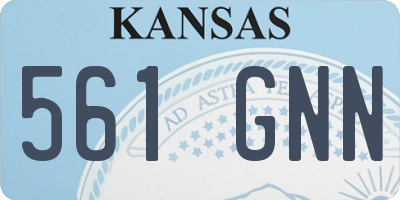 KS license plate 561GNN