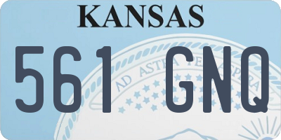 KS license plate 561GNQ
