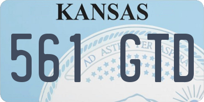 KS license plate 561GTD