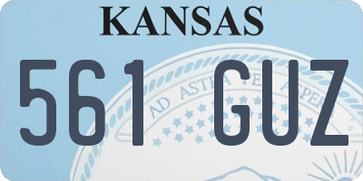 KS license plate 561GUZ