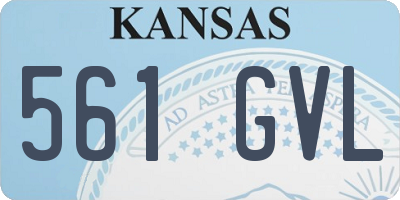 KS license plate 561GVL