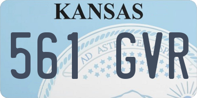 KS license plate 561GVR
