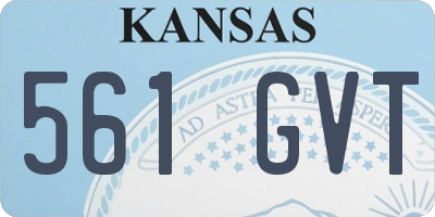 KS license plate 561GVT
