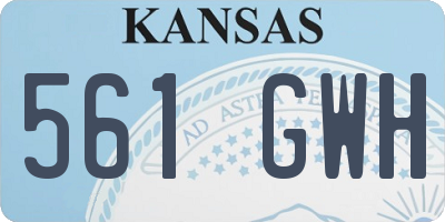 KS license plate 561GWH