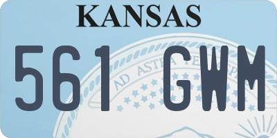 KS license plate 561GWM