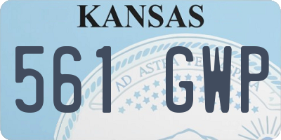 KS license plate 561GWP