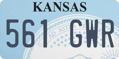 KS license plate 561GWR