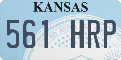 KS license plate 561HRP