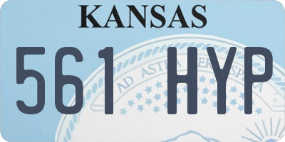 KS license plate 561HYP