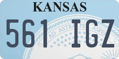 KS license plate 561IGZ
