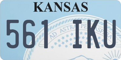 KS license plate 561IKU
