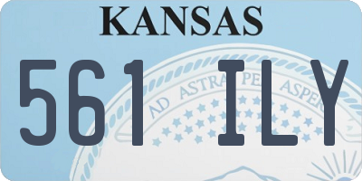 KS license plate 561ILY